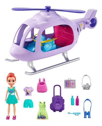 Polly Pocket Super Helicopter Doll Vehicle 1