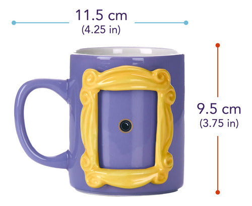 Paladone Taza De Café Con Diseño De Mirilla Amarilla Con 1