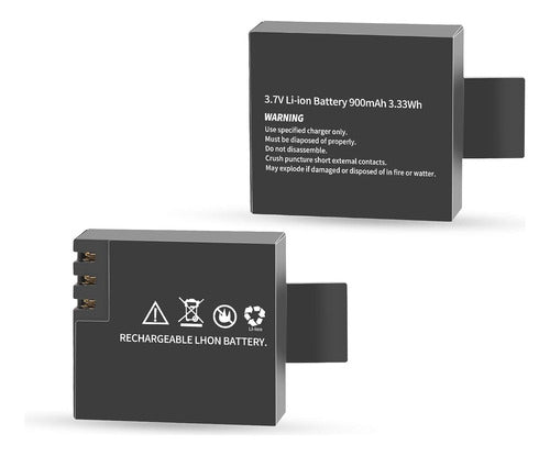 3.7v 900mah Batería + Adaptador Cargador Dual Para El Sj4000 2