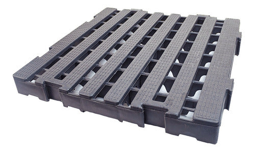 Palete/pallets/pisos E Estrados Plastico 40x40x4,5 Preto 1