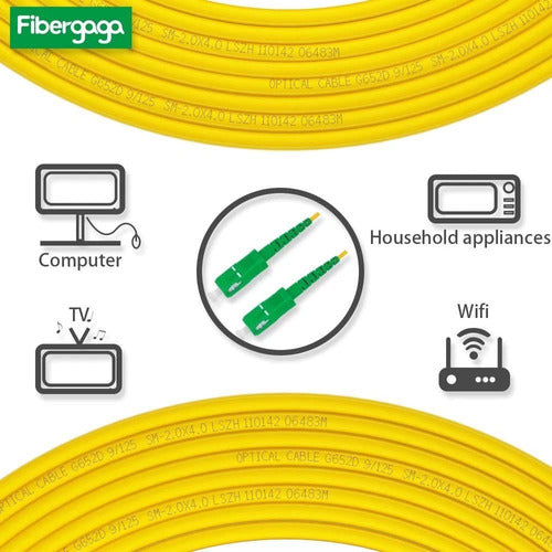 Fibergaga -65.6ft (66 Pies) Os2 Sc/apc A Sc/apc Cable De Con 2