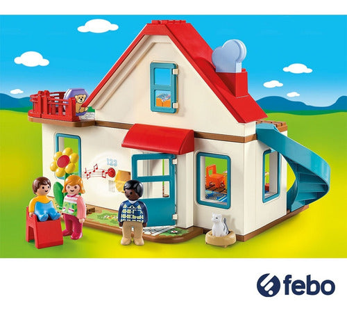 Playmobil Set Infantil Juguete Casa Familiar Con Sonido Febo 3