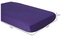 Bacati Solid Purple Crib Fitted Sheet 1