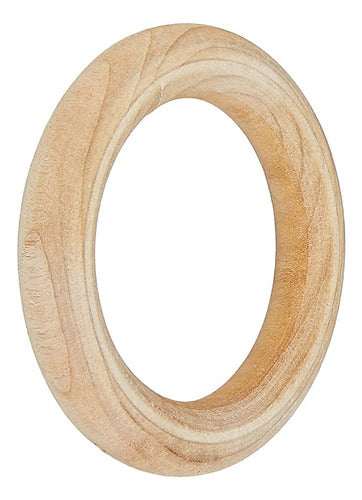 Boye 5 Anillos De Madera Natural Para Caba&ntilde;a, 2 PuLG. 0