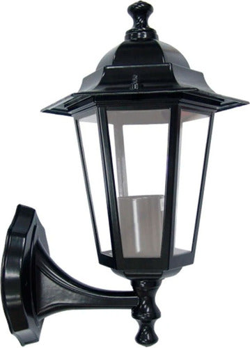 Taschibra Colonial Style Wall Lantern Outdoor Metal Glass 0