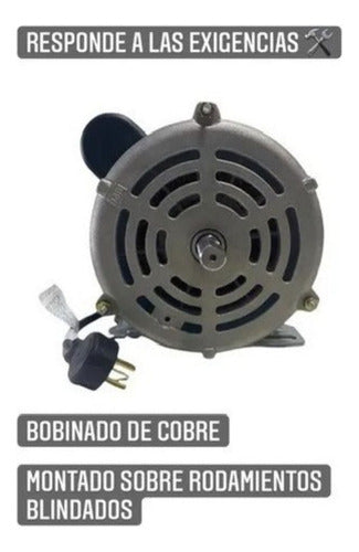 Motor Weg 3/4 Hp Para Hormigoneras + Polea + Correa A 30 5