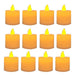 Smokeless Candles - 12 LED Warm Light for Weddings and Centerpieces 0