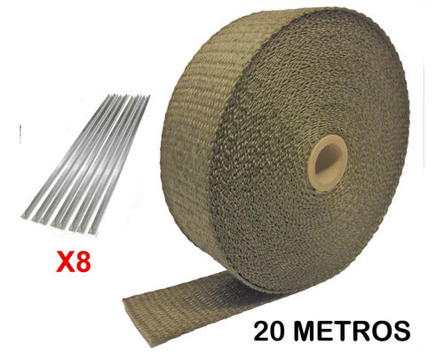 Fita Térmica Termotape Titanium 20 Metros + 08  Zip Tie 1