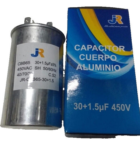 JR Dual Capacitor 30 Mf + 1.5 Mf X 450V 0