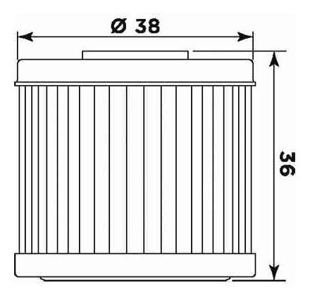 Filtro Aceite Miw Honda Crf/husqvarna H1016 1