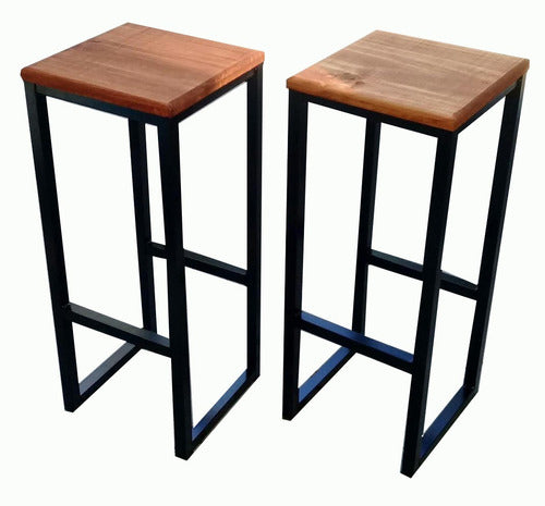 Iron and Wood Stool for Breweries and Breakfast Bars 1