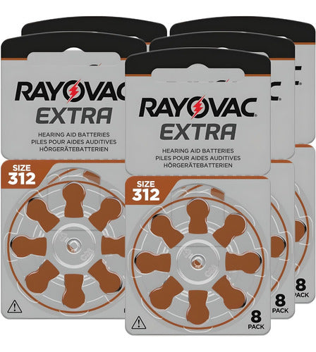 Rayovac Extra Pr41 Hearing Aid Batteries Pack of 8 2