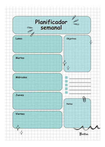 Ilustra Block Weekly Planner A5 15x21cm - Planner 0