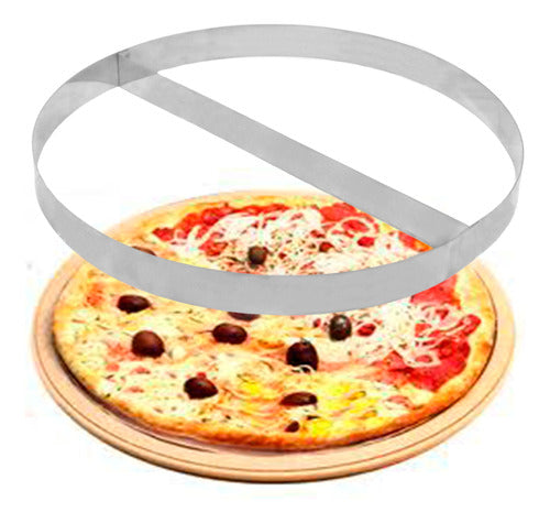 Aro Separador Sabores Pizza Esfiha Bolo 2 Divisórias 35 E 40 3