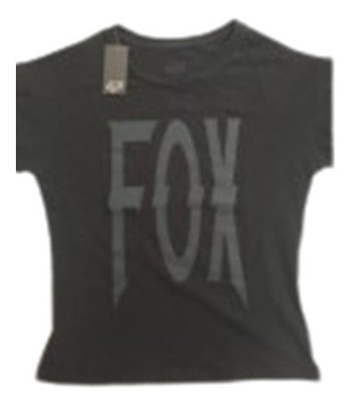 Fox Lock Down Crew Roll Women's T-Shirt Size M Black 1