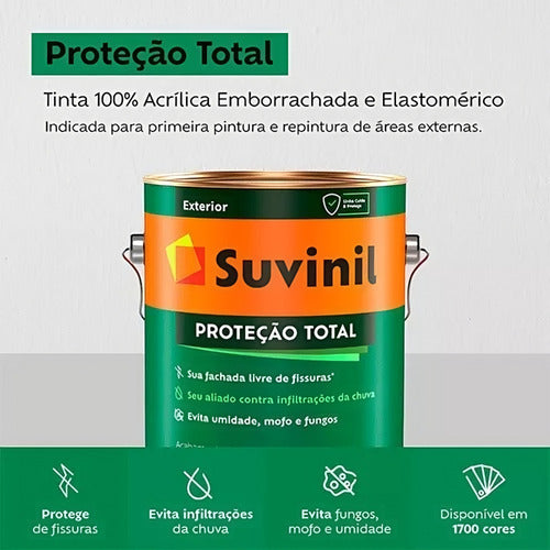 Tinta Fachada Protegida Emborrachada 3,2l Cor Marrom Bombom 1