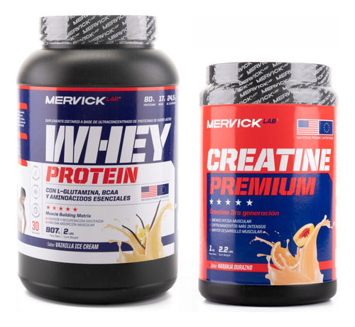 MervickLab Whey Protein 1 Kilo + Creatine 1 Kilo Powder 3