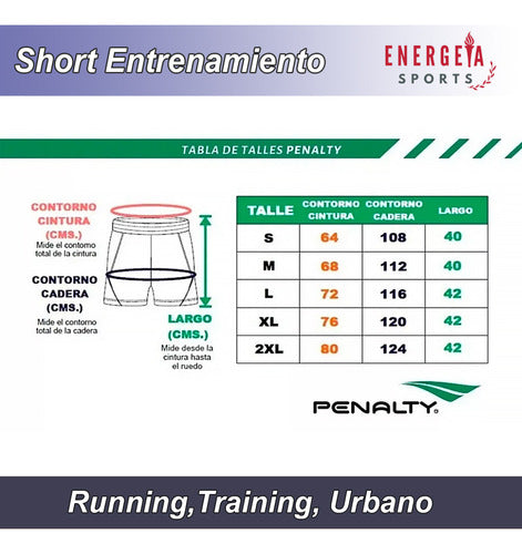 Penalty Sports Training Soccer Shorts Futsal Papi En3x 22