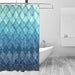 Alaza Royal Blue Mermaid Shower Curtain 0