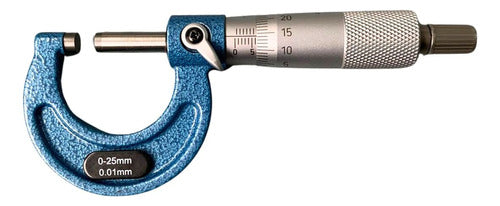 Accud Mechanical Exterior Micrometer 0 Mm - 25 Mm 0