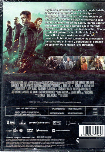 Robin Hood (2018) - Dvd Nuevo Original Cerrado - Mcbmi 1