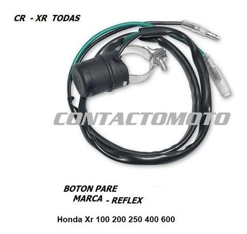 Honda Boton Pare XR 100 200 250 400 600 Reflex Contactomoto 1