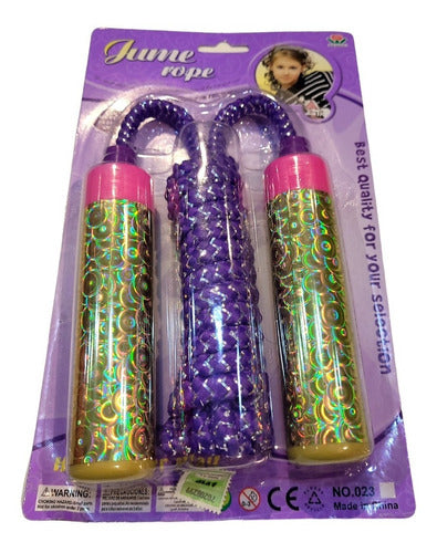 Children's Jump Rope with Glittery Plastic Handle 0