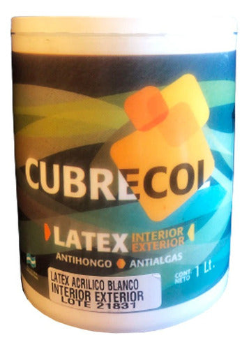Latex Interior-Exterior Paint V/Colors 1 L Cubrecol Free Shipping 5