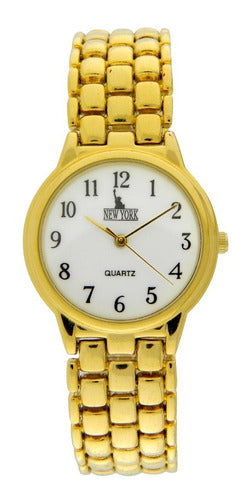 New York Reloj Mujer Ny004 Metálico Dorado 1