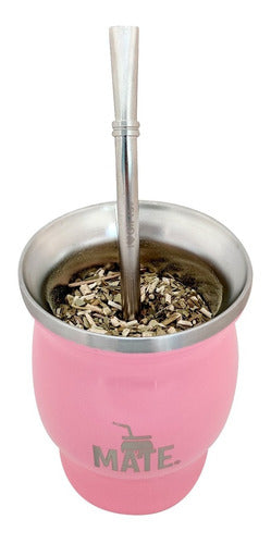 Mate Stainless Steel Thermal + Straw + Brush + Giftbox 1