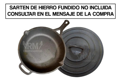 RM Churrasqueras Cast Iron Lid for 30cm Pan 3