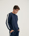 Equus Lodano Sweatshirt, Men's Round Neck, Striped, Navy 4