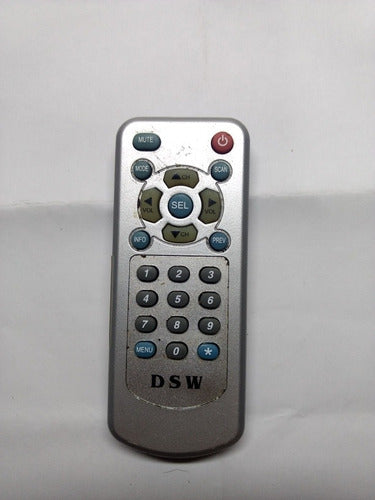 Controle Remoto Para Receptor De Tv Digital Automotivo Dsw 0