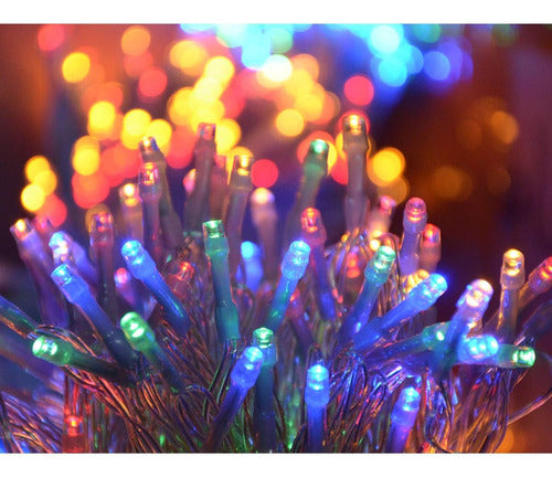 Luces Led Navidad Exterior Multicolor Con Enchufe 100m 3