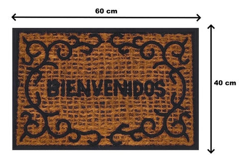 Buenos Aires Bazar Entry Coir Doormat with Rubber Backing 24