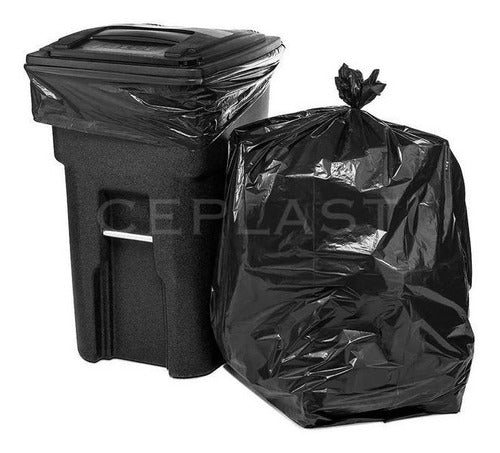 CEPLAST Garbage Bags Black 45x60 cm, Pack of 100 0