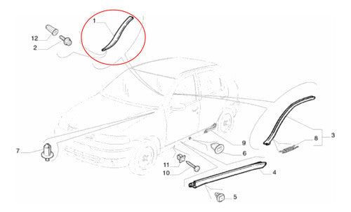 Fiat Moldura Parabrisas Der Strada Adventure 2014 Al 2020 1