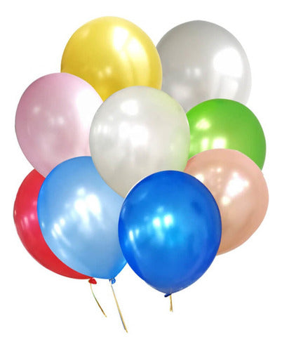 Ballon Up Multicolor Pearlised Balloons 12 Inches X 25 Units 0