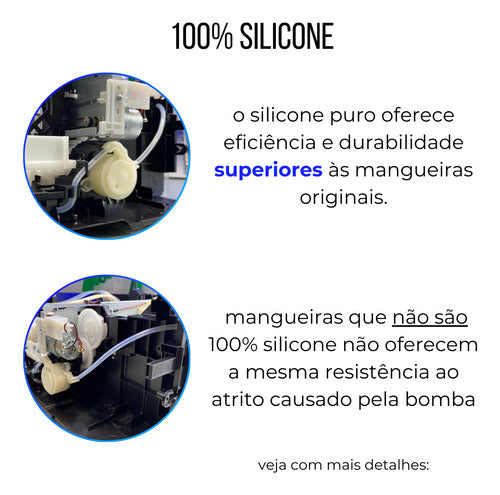 Mangueira De Silicone Alta Vazao Bomba De Limpeza Impr Epson 3