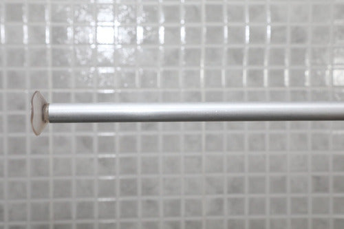 Aluminum Fine 2m Flex Shower Curtain Rod 2
