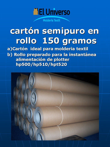 Papel 90cm X 25mts X 150grs 5