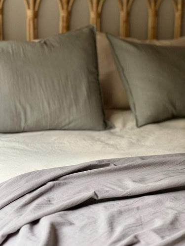 Isahome Premium Tusor Bed Runner 240 cm 100% Cotton Sofa Blanket 2