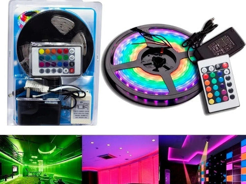 RGB 5050 LED Strip Kit for Outdoor with 3A Power Supply and Remote Control 1