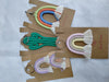 Rainbow Macrame Artisanal Hanging Keychains-Mobiles-Carousels 8