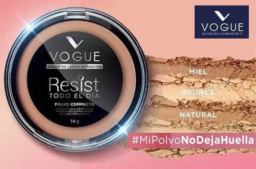 Vogue Long-Lasting Resist Compact Powder Makeup 14
