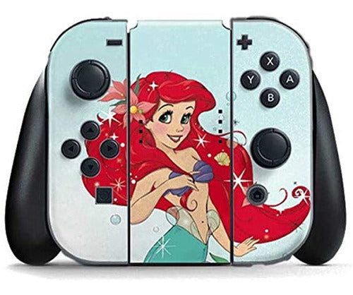 La Sirenita Nintendo Switch Joy Con Driver Piel Ariel Sparkl 0