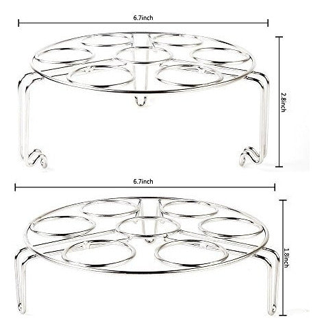 Awekris - Rack De Vapor Para Huevos, Paquete De 2 Apilables 2