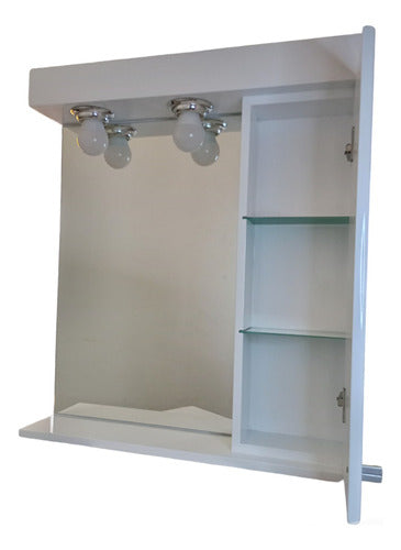 P.G Bathroom Mirror Medicine Cabinet 60 X 70 Makeup Door 2 Shelves 2