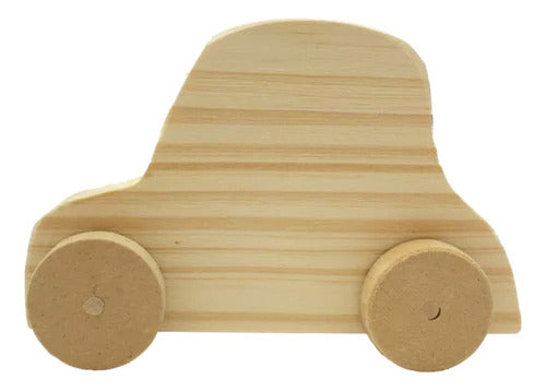 Puntitos Carpintería Pack of 10 Wooden Toy Cars for Kids 1