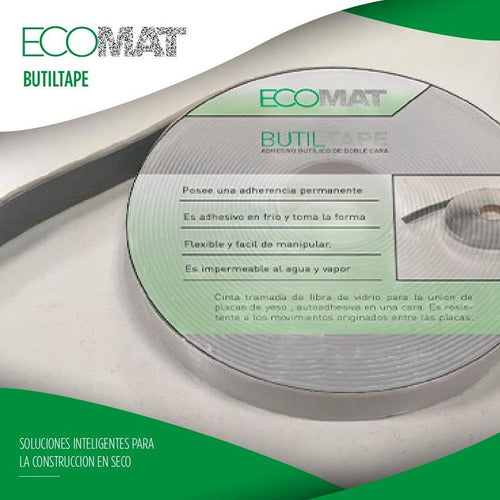 Ecomat Double-Sided Butyl Tape 20mm X 12mts 7